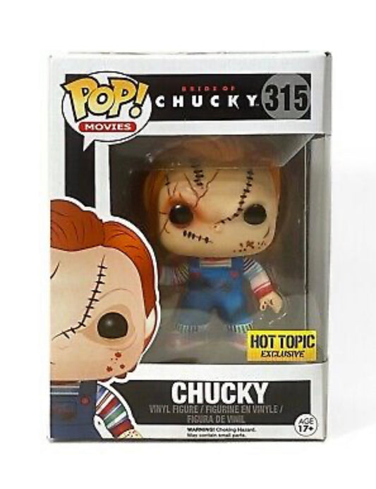 Funko Pop! Bride of Chucky - Chucky 315 Hot Topic Exclusive + Free Protector (VAULTED)