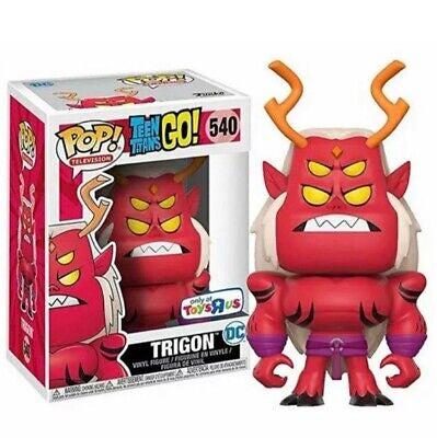Funko Pop! Teen Titans Go! Trigon Toys R Us Exclusive + Pop Protector