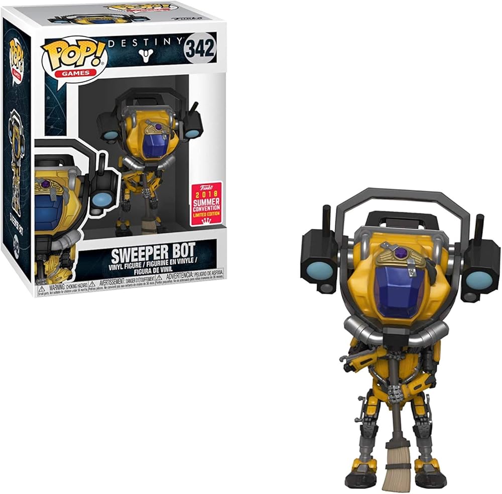 Funko Pop! Destiny Sweeper Bot 342 Funko 2018 Summer Convention Exclusive (VAULTED) + Free Protector