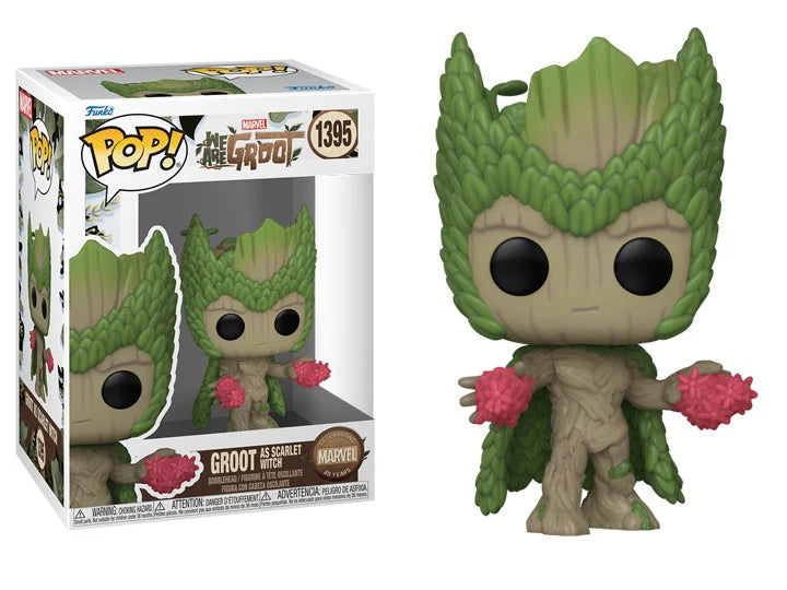 Funko Pop! Marvel We Are Groot - Groot as Scarlet Witch 1395 + Free Protector