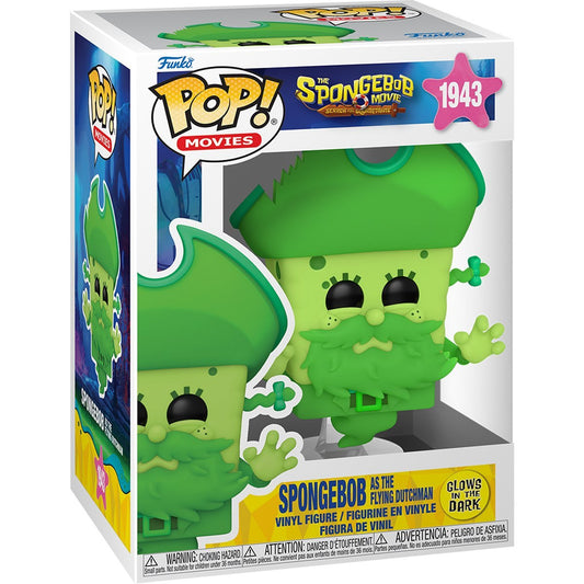 Funko Pop! The SpongeBob Movie Search For SquarePants - SpongeBob as the Flying Dutchman 1943 Glows in the Dark Figure + Pop Protector