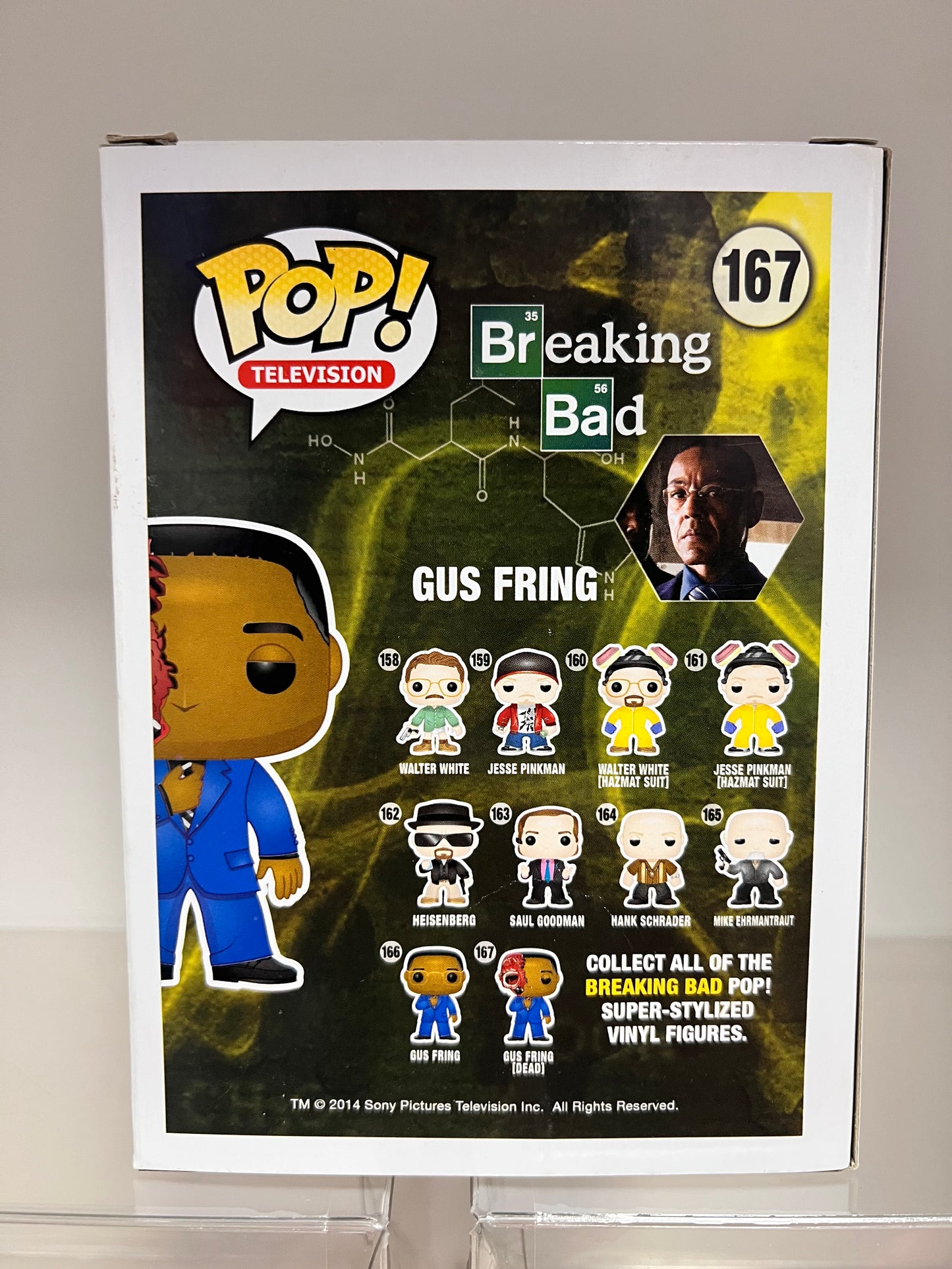 Funko Pop! Breaking Bad - Gus Fring 167 VAULTED RARE Figure + Pop Protector
