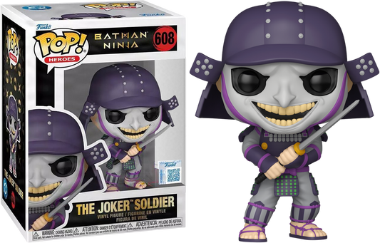 Funko Pop! Batman Ninja - The Joker Soldier 608 Figure + Pop Protector
