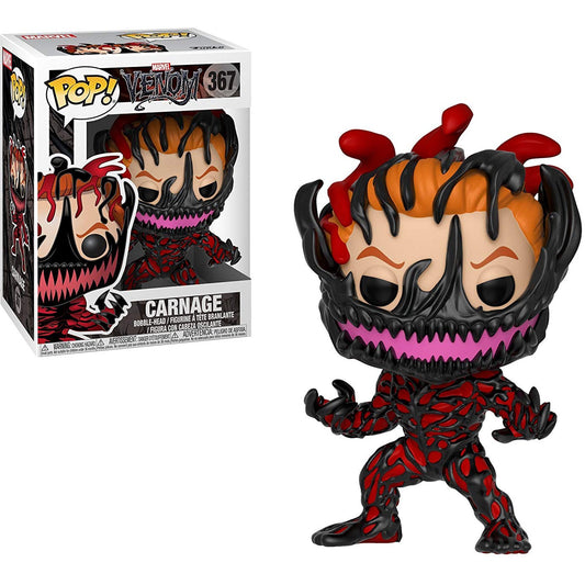 Funko Pop! Marvel Venom : Carnage 367 + Pop Protector
