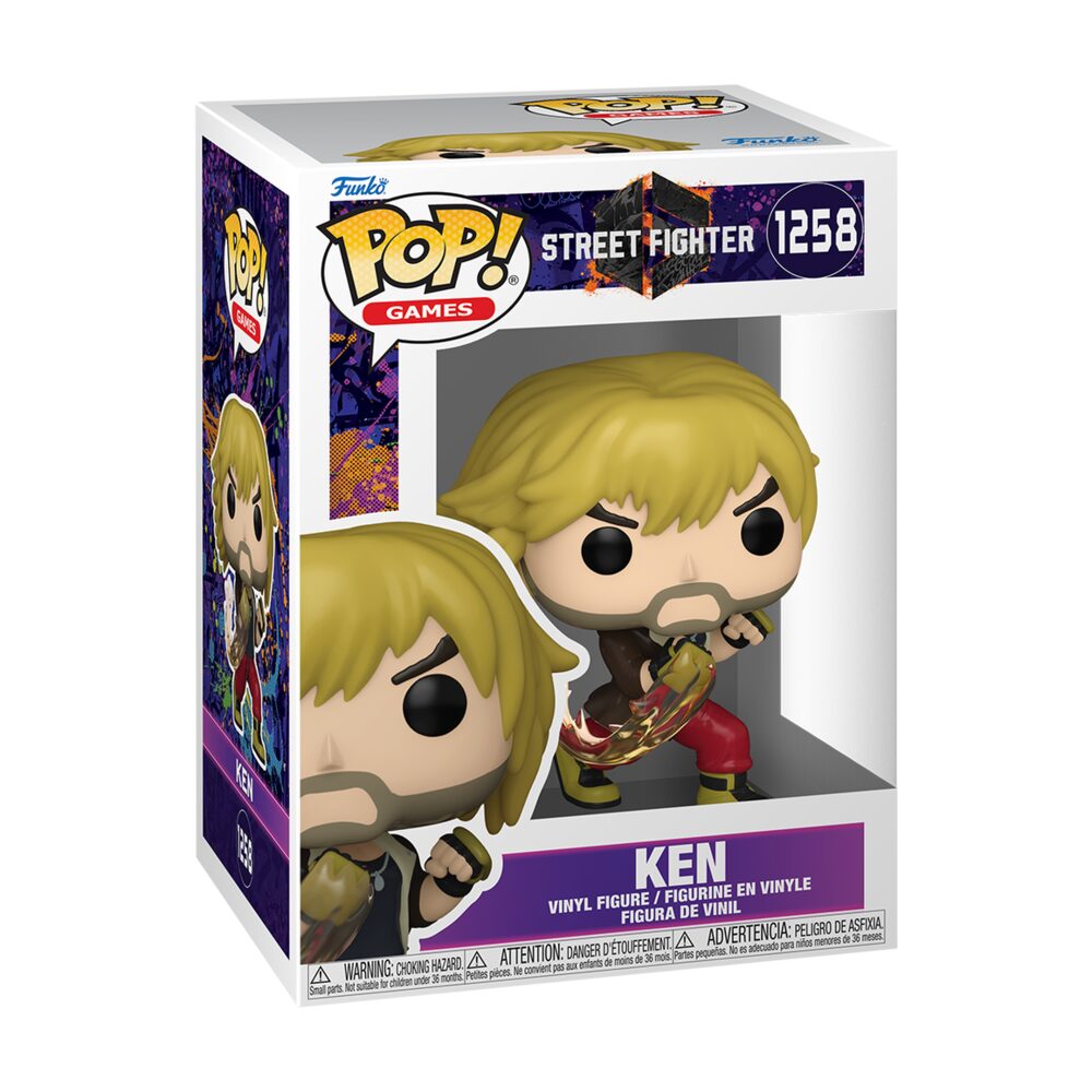 Funko Pop! Street Fighter - Ken 1258 Figure + Pop Protector