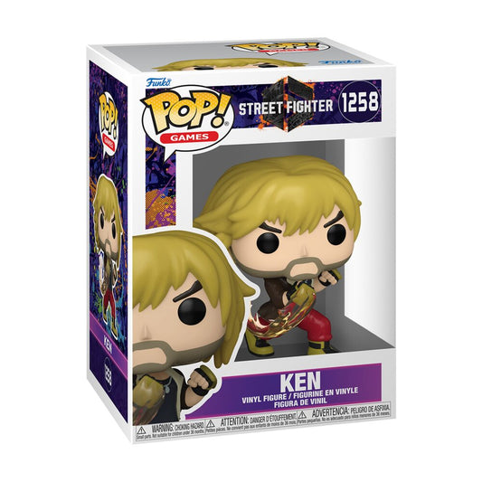 Funko Pop! Street Fighter - Ken 1258 Figure + Pop Protector