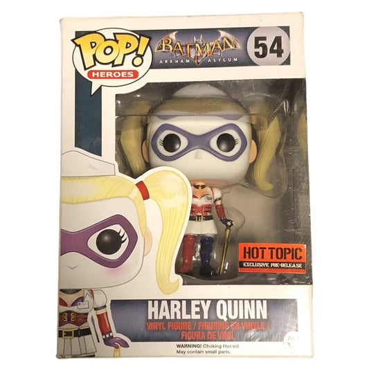 Funko Pop! Batman Arkham Asylum Harley Quinn (Nurse) 54 Hot Topic Exclusive (VAULTED) + Free Protector