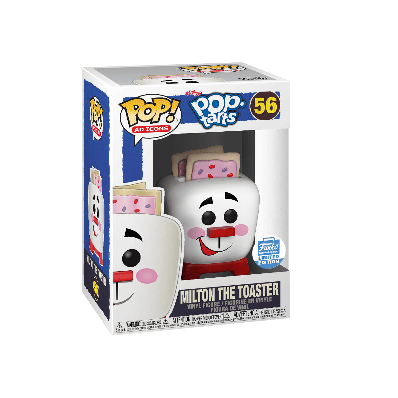 Funko Pop! Pop Tarts : Milton The Toaster 56 Funko Shop Exclusive (VAULTED) + Pop Protector