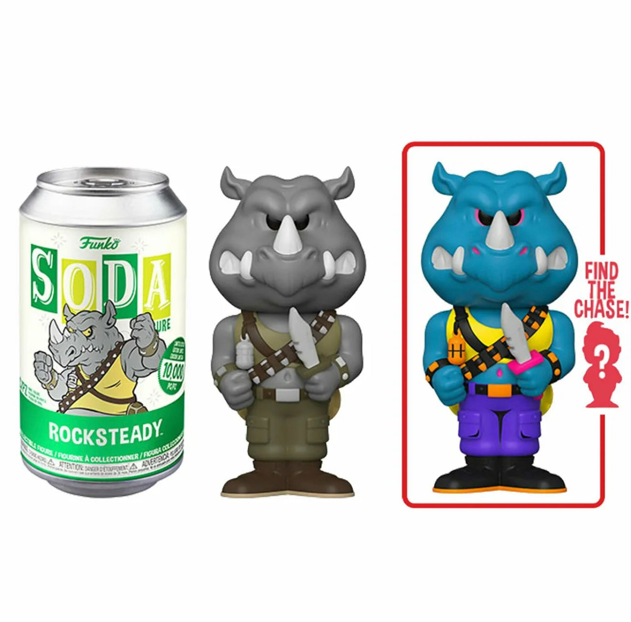 Nickelodeon Teenage Mutant Ninja Turtles Rocksteady Sealed Limited Edition Funko Soda Pop Figure - Chance of CHASE!