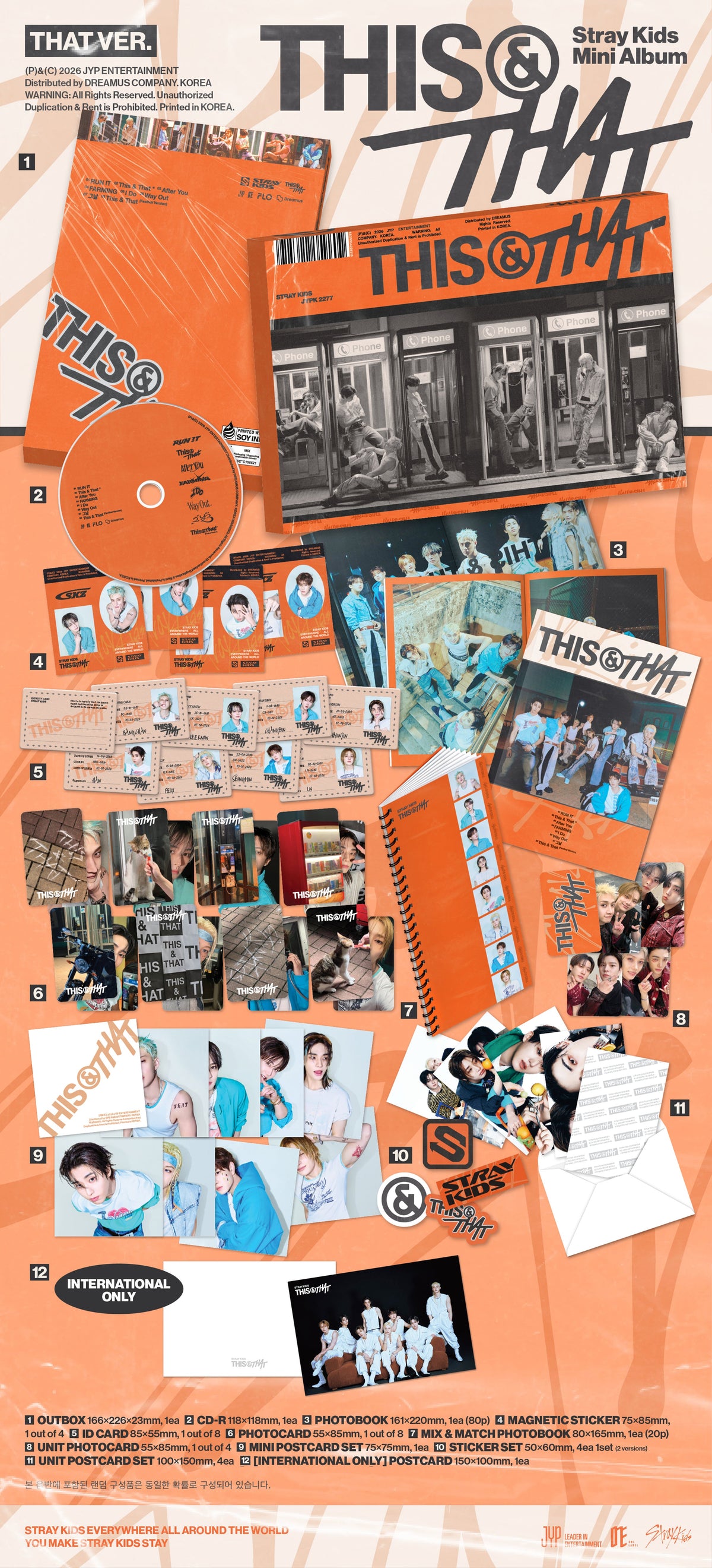 K-POP STRAY KIDS - THIS & THAT (2 VERSIONS)