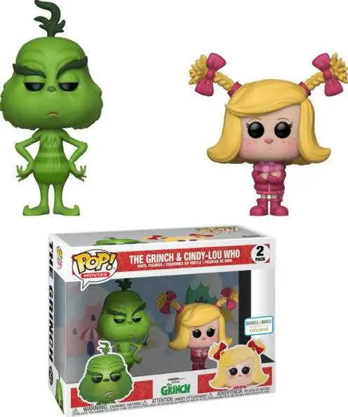 Funko Pop! The Grinch & Cindy-Lou Who 2 Pack Barnes&Noble Exclusive Figures
