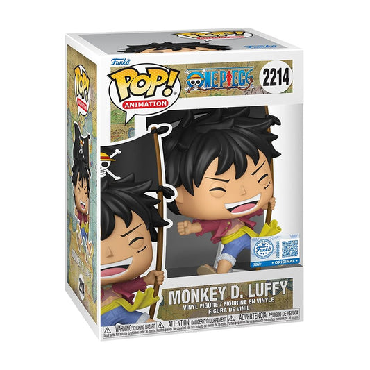 Funko Pop! One Piece - Monkey D. Luffy. 2214 Funko Special Edition Figure + Pop Protector