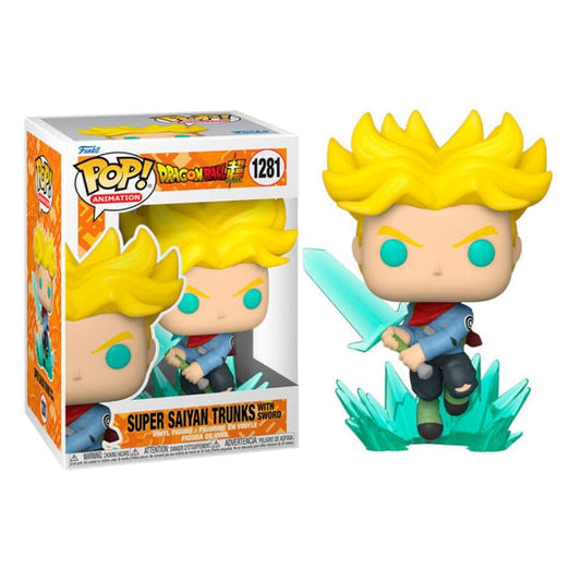 Funko Pop! Dragon Ball Super Super Saiyan Trunks with Sword 1281 + Free Protector