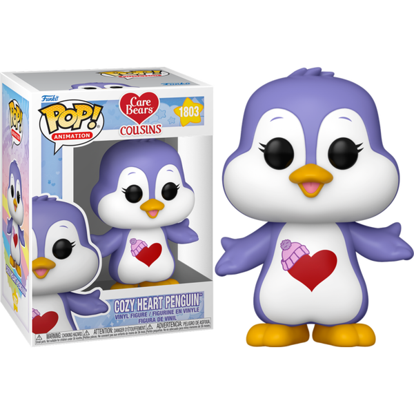Funko Pop! Care Bears Cousins : Cozy Heart Penguin 1803 Figure + Pop Protector