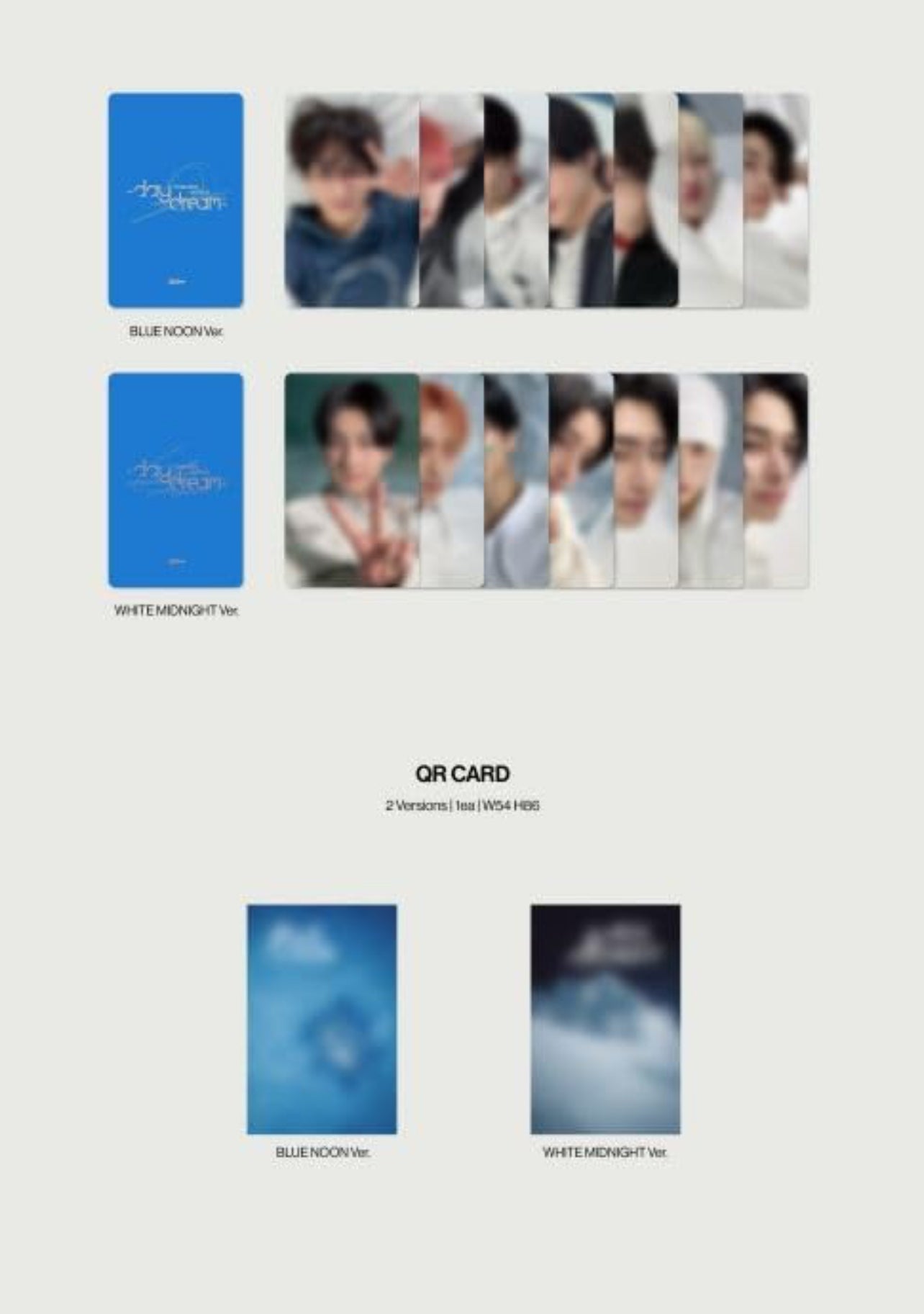 K-pop Enhypen Romance : Untold - Daydream (2 Versions) Blue Noon and White Midnight Bundle Set Albums