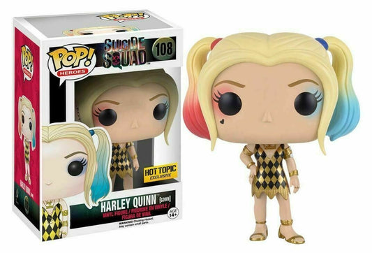 Funko Pop! Suicide Squad - Harley Quinn (Gown) Hot Topic Exclusive 108 + Free Protector
