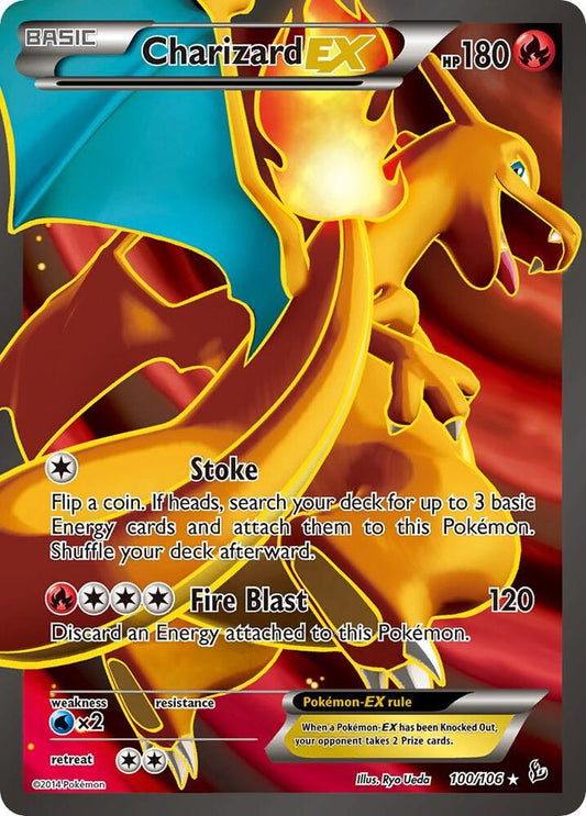 Pokemon TCG! Charizard EX (100 Full Art) - XY - Flashfire (FLF)