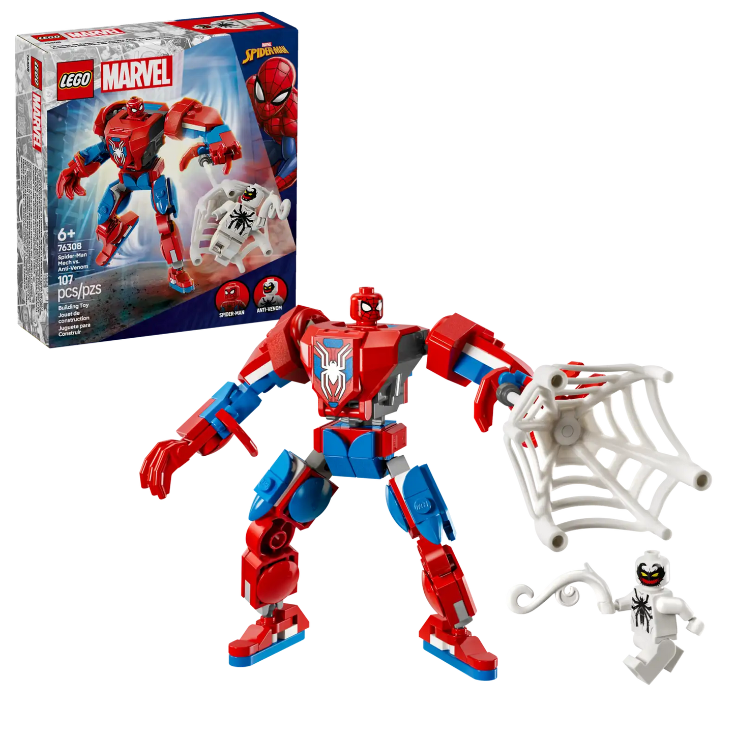 Marvel Spider-Man Mech vs. Anti-Venom 76308 Official LEGO Set