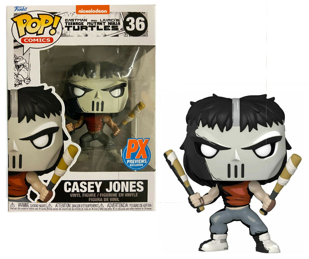 Funko Pop! Nickelodeon Teenage Mutant Ninja Turtles - Casey Jones 36 PX Previews Exclusive + Free Protector