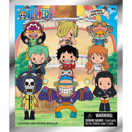 One Piece Series 6 Mystery 3D Foam Figural Bag Clip (One Variation Chosen at Random)