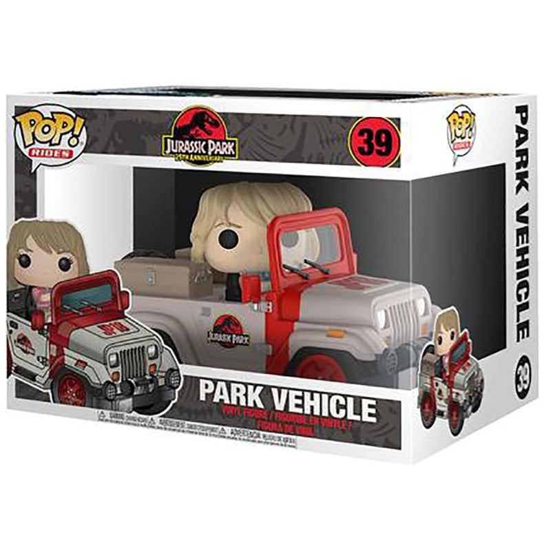 Funko Pop! Rides: Jurassic Park 35th Anniversary - Park Vehicle (Ellie Sattler with Jeep) 39 (VAULTED)