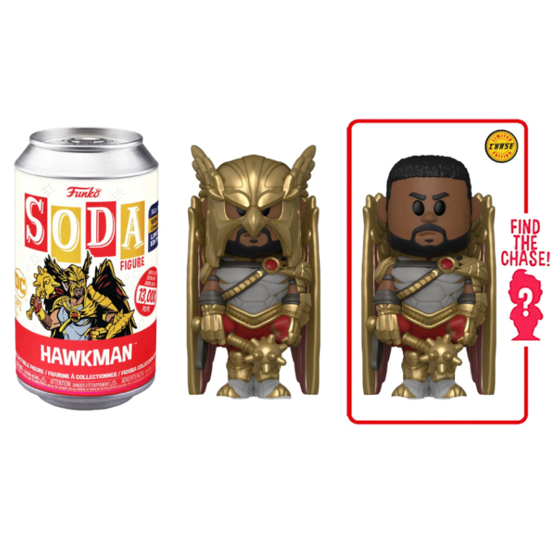 DC Hawkman Sealed Limited Edition Funko 2022 Winter Convention Exclusive Sealed Funko Soda Pop Figure - Chance of CHASE!