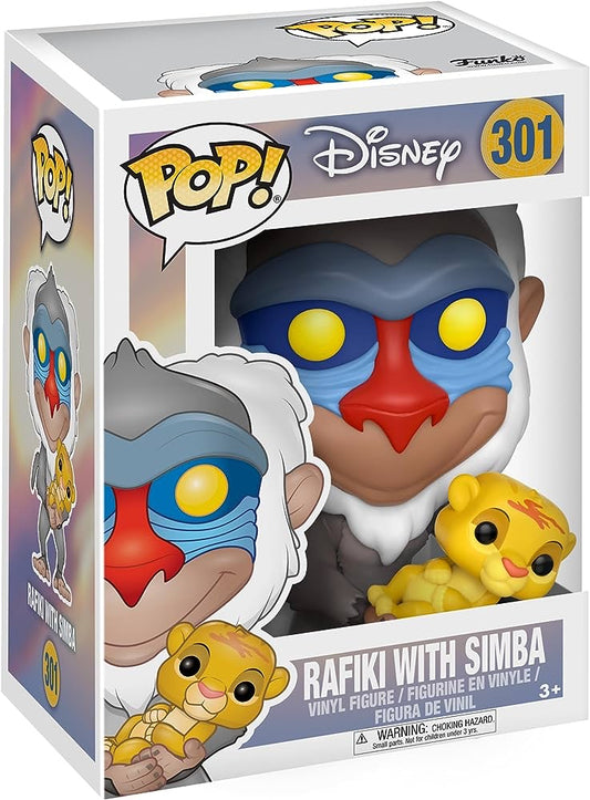 Funko Pop! Disney The Lion King Rafiki with Simba 301 + Free Protector