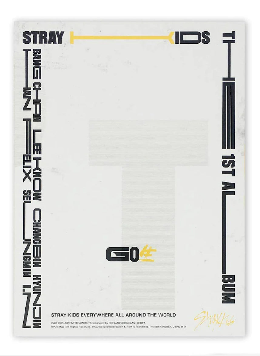 K-POP STRAY KIDS - VOL.1 [GO生] (Go Live) STANDARD EDITION B (YELLOW) VER.