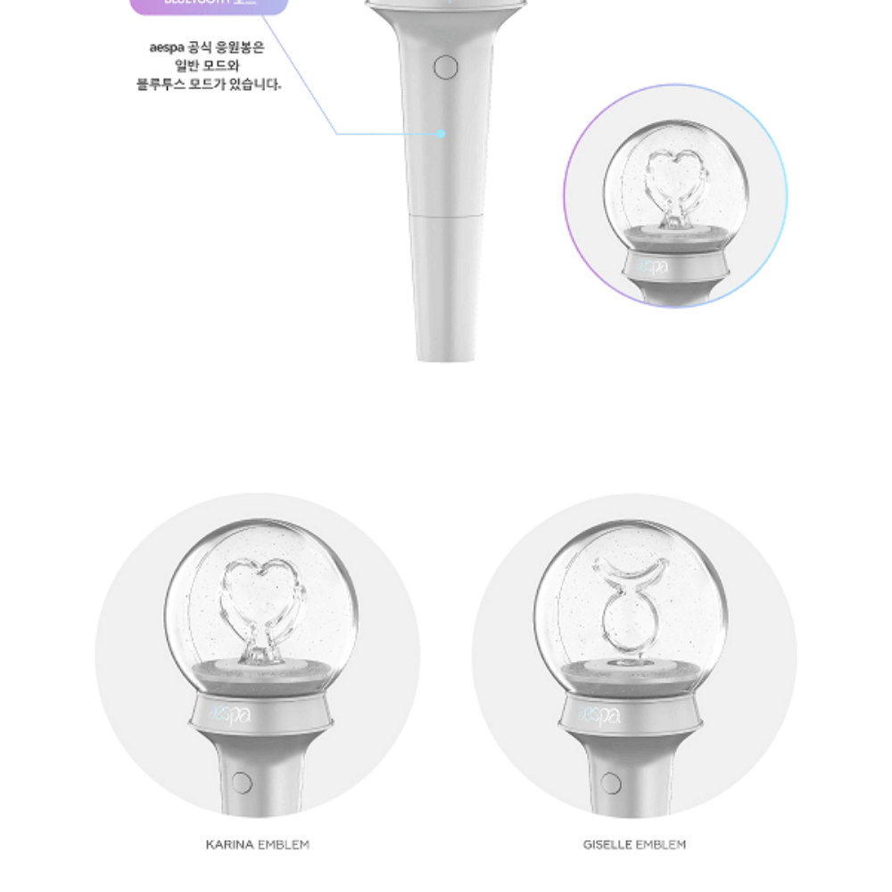 K-pop Aespa Official Fanlight Lightstick (box damage) *Sealed New In Box*