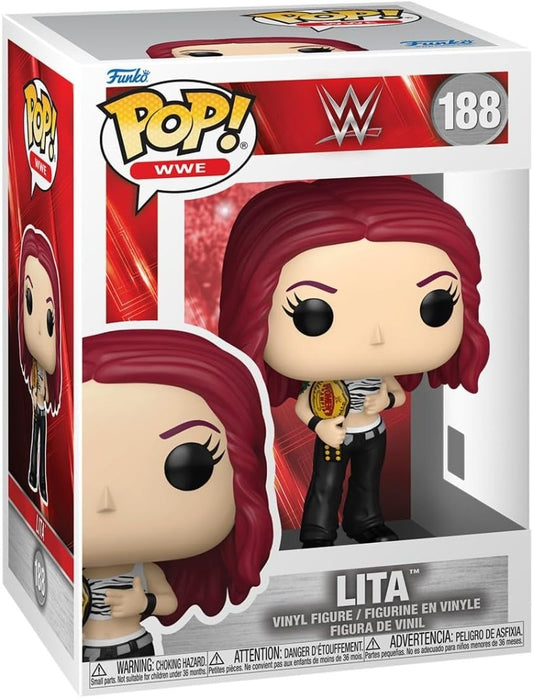 Funko Pop! WWE - Lita 188 Figure + Pop Protector