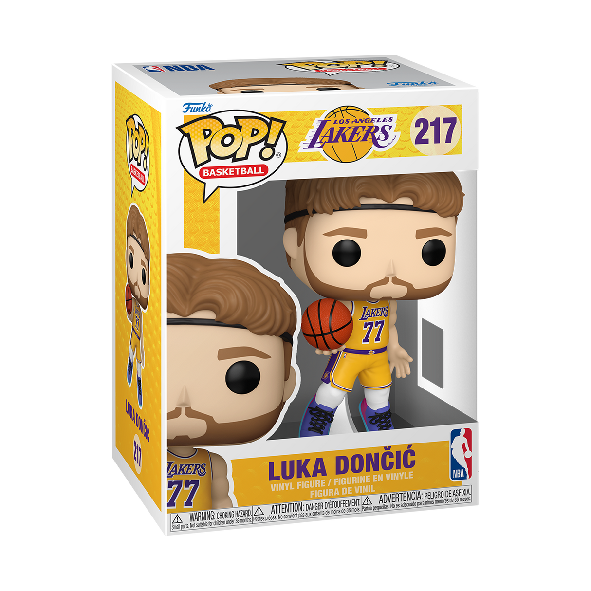 Funko Pop! NBA Los Angeles Lakers - Luka Dončić 217 Figure + Pop Protector
