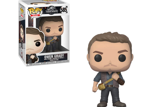 Funko Pop! Jurassic World Fallen Kingdom - Owen Grady 585 + Free Protector (slight box-ware)