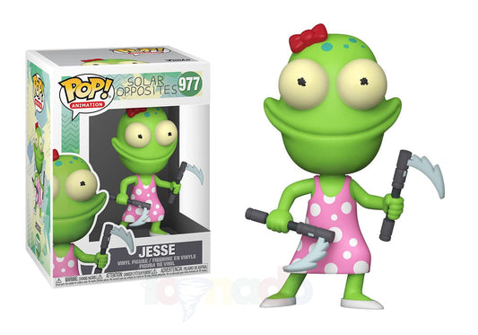 Funko Pop! Solar Opposites- Jesse 977 Figure + Pop Protector