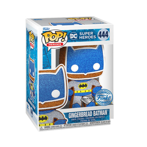 Funko Pop! DC Super Heroes : Gingerbread Batman 444 Diamond Funko SE + Pop Protector
