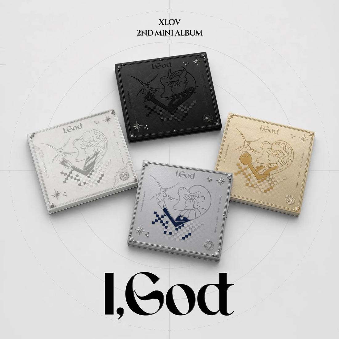 (PRE-ORDER) K-POP XLOV - 2ND MINI ALBUM [I,GOD] (4 VERSIONS) RANDOM