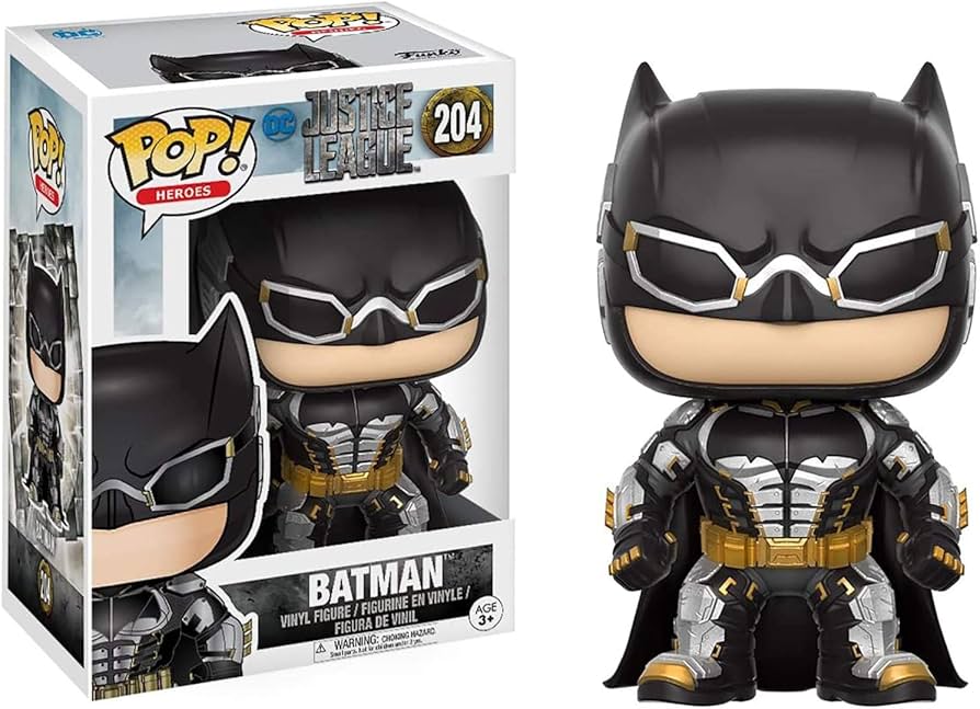 Funko Pop! DC Justice League Batman 204 Figure + Pop Protector