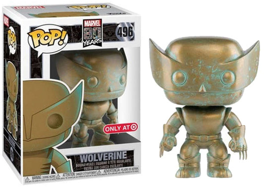 Funko Pop! Marvel 80 Years - Wolverine (Patina) 496 Target Exclusive (VAULTED) + Free Protector