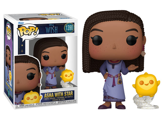 Funko Pop! Disney Wish Asha with Star 1390 + Free Protector