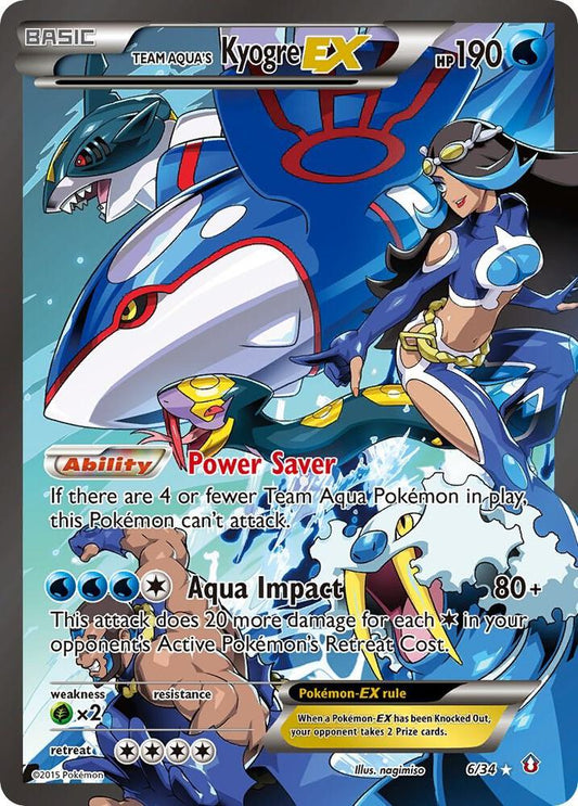 Pokemon TCG! Team Aqua's Kyogre EX - Double Crisis (DCR) NM/LP