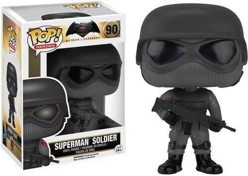 Funko Pop! DC Batman VS Superman : Superman Soldier 90 (VAULTED) + Pop Protector