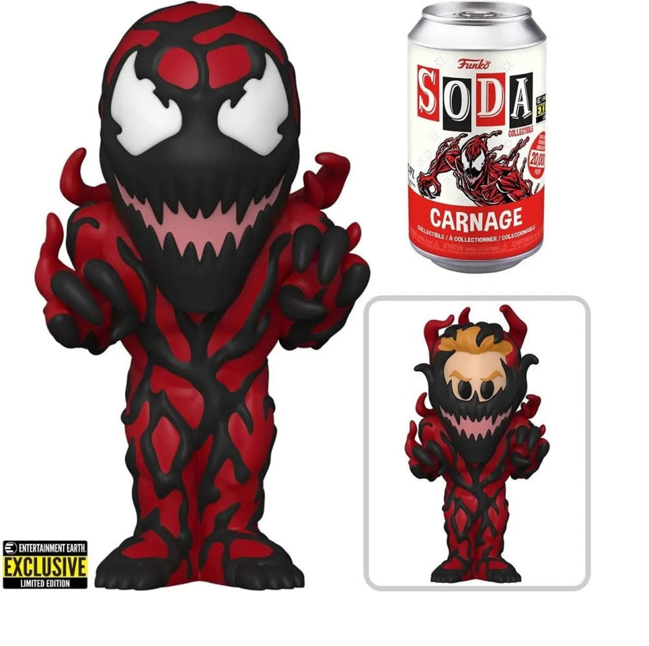 Marvel Carnage Entertainment Earth Exclusive Sealed Limited Edition Funko Soda Pop Figure - Chance of CHASE!