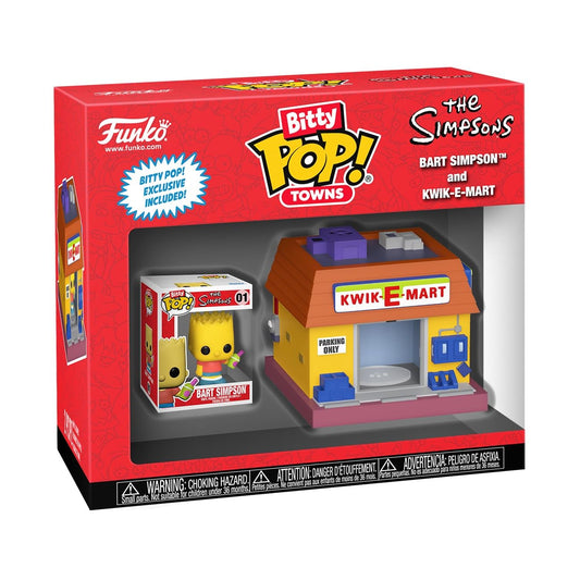 Funko Pop! Bitty Towns : Bart Simpson and Kwik-E-Mart