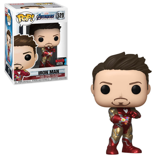 Funko Pop! Marvel Avengers Endgame Iron Man 529 2019 Fall Convention Exclusive + Free Protector