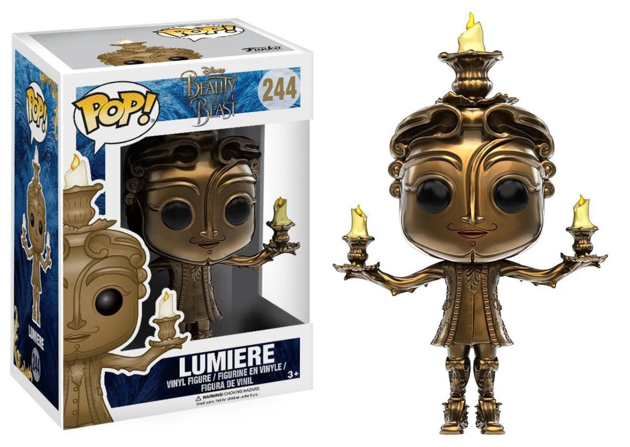 Funko Pop! Disney Beauty and the Beast - Lumiere 244 + Protector (VAULTED)