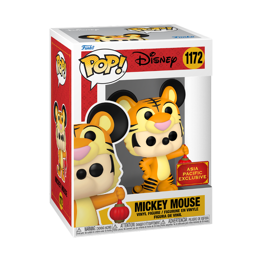 Funko Pop! Disney Mickey Mouse 1172 Asia Pacific Exclusive Figure + Pop Protector