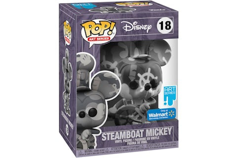 Funko Pop! Disney Steamboat Mickey Mouse 18 Art Series Walmart Exclusive + Pop Protector