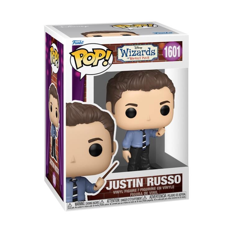 Funko Pop! Disney Wizards of Waverly Place - Justin Russo 1601 Figure + Pop Protector