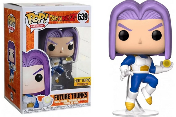 Funko Pop! Dragon Ball Z : Future Trunks 639 Hot Topic Exclusive (VAULTED)  + Pop Protector
