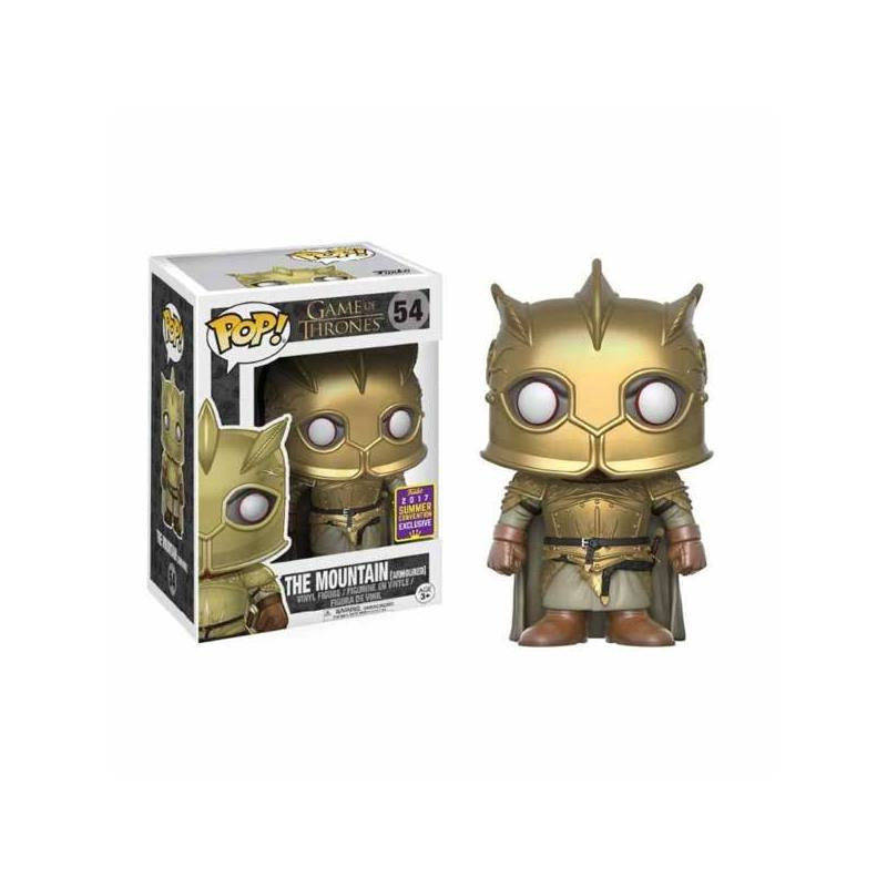 Funko Pop! Game of Thrones - Gregor “The Mountain” Clegane (Gold Armoured) 54 Funko 2017 Summer Convention Exclusive (VAULTED) + Free Protector