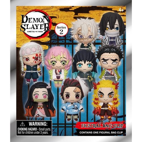 Demon Slayer Series 2 Mystery 3D Foam Figural Bag Clip (One Variation Chosen at Random)
